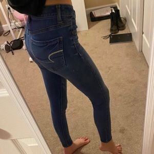 american eagle low/mid rise pants/jeggings
